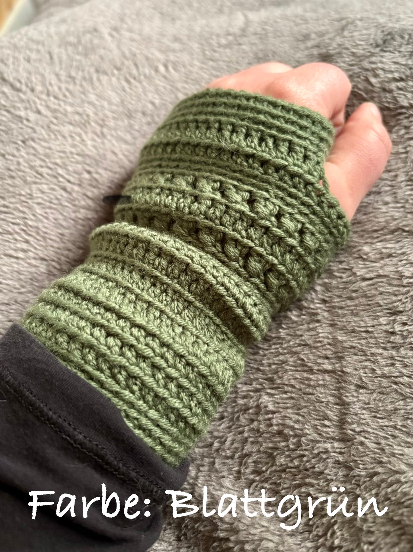 Pulswärmer "Sweet Stripes" aus Merinowolle, verschiedene Farben