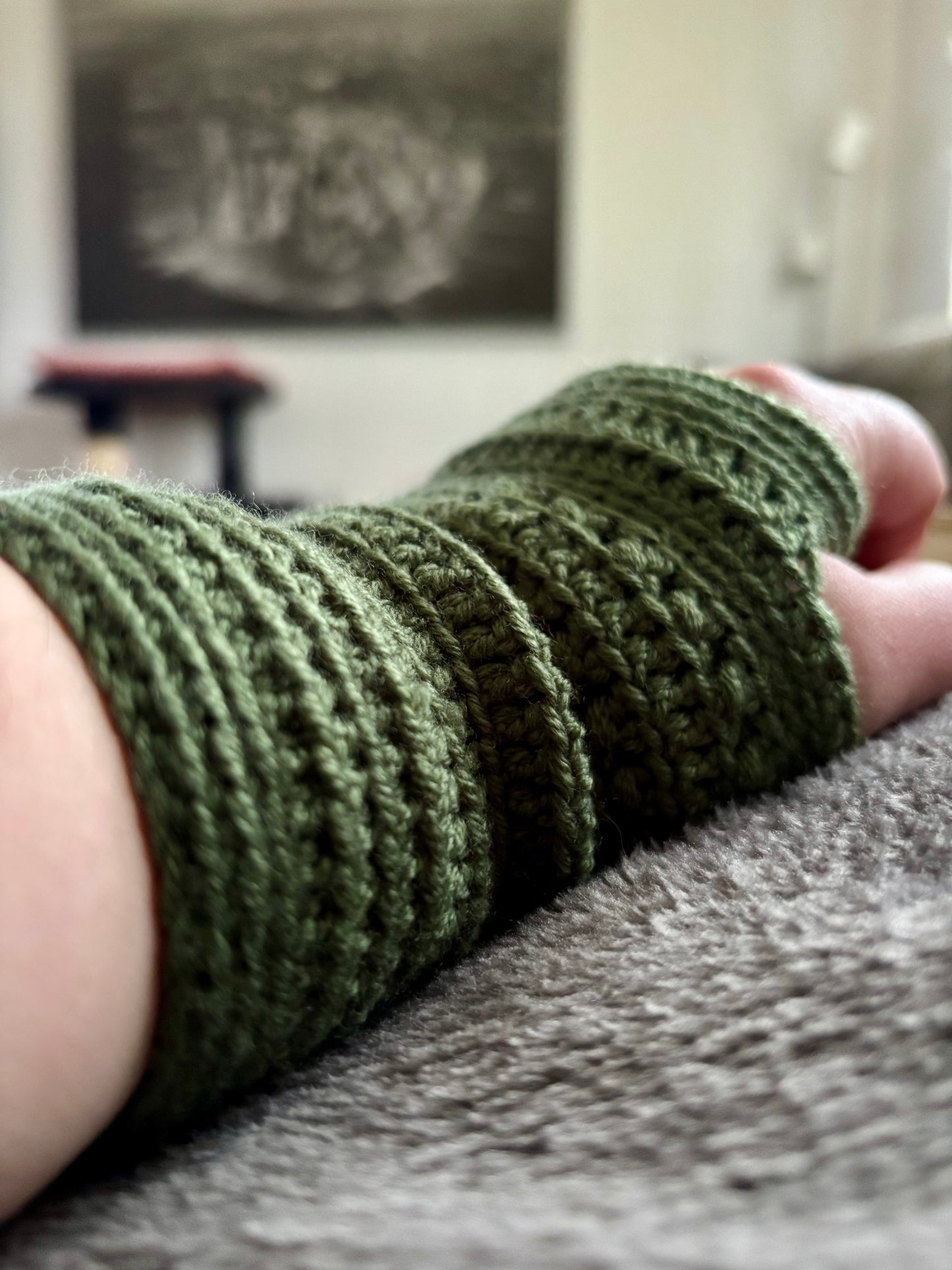 Pulswärmer "Sweet Stripes" aus Merinowolle, verschiedene Farben