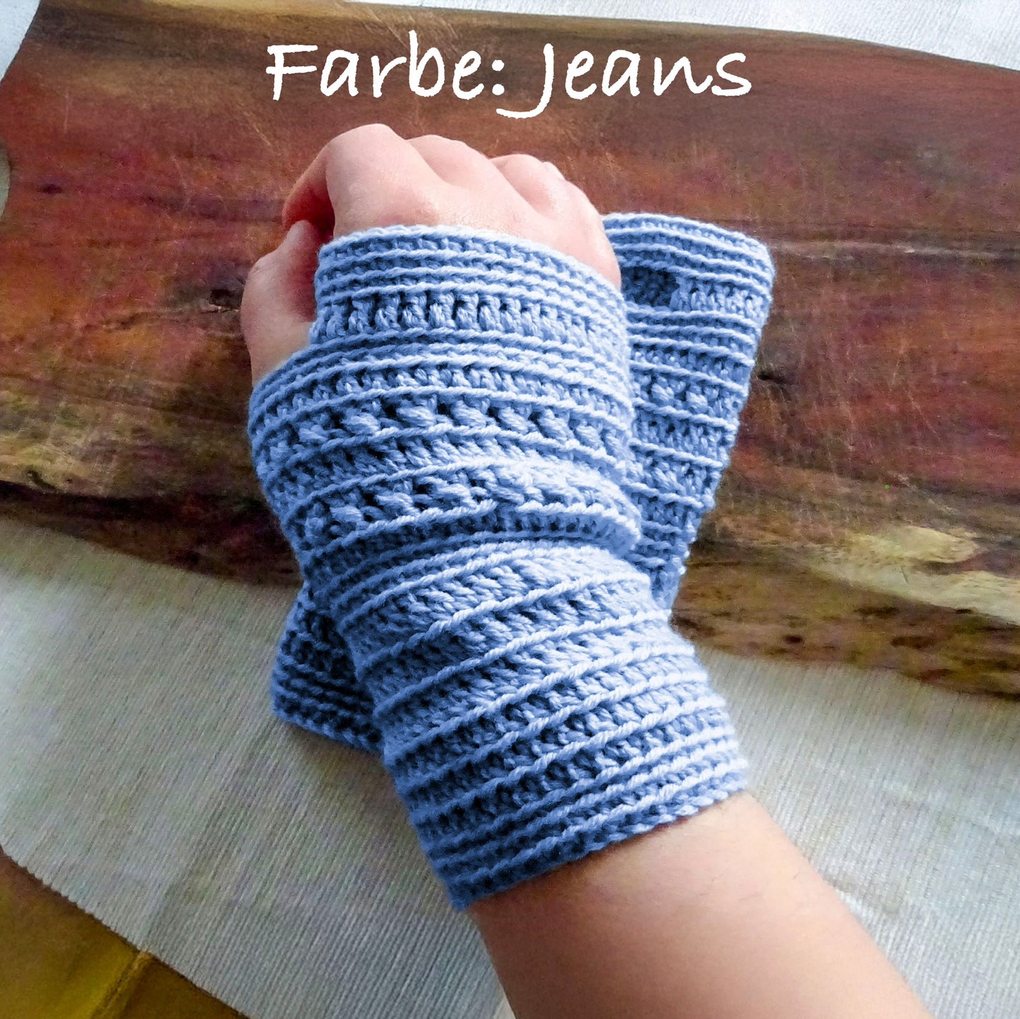 Pulswärmer "Sweet Stripes" aus Merinowolle, verschiedene Farben