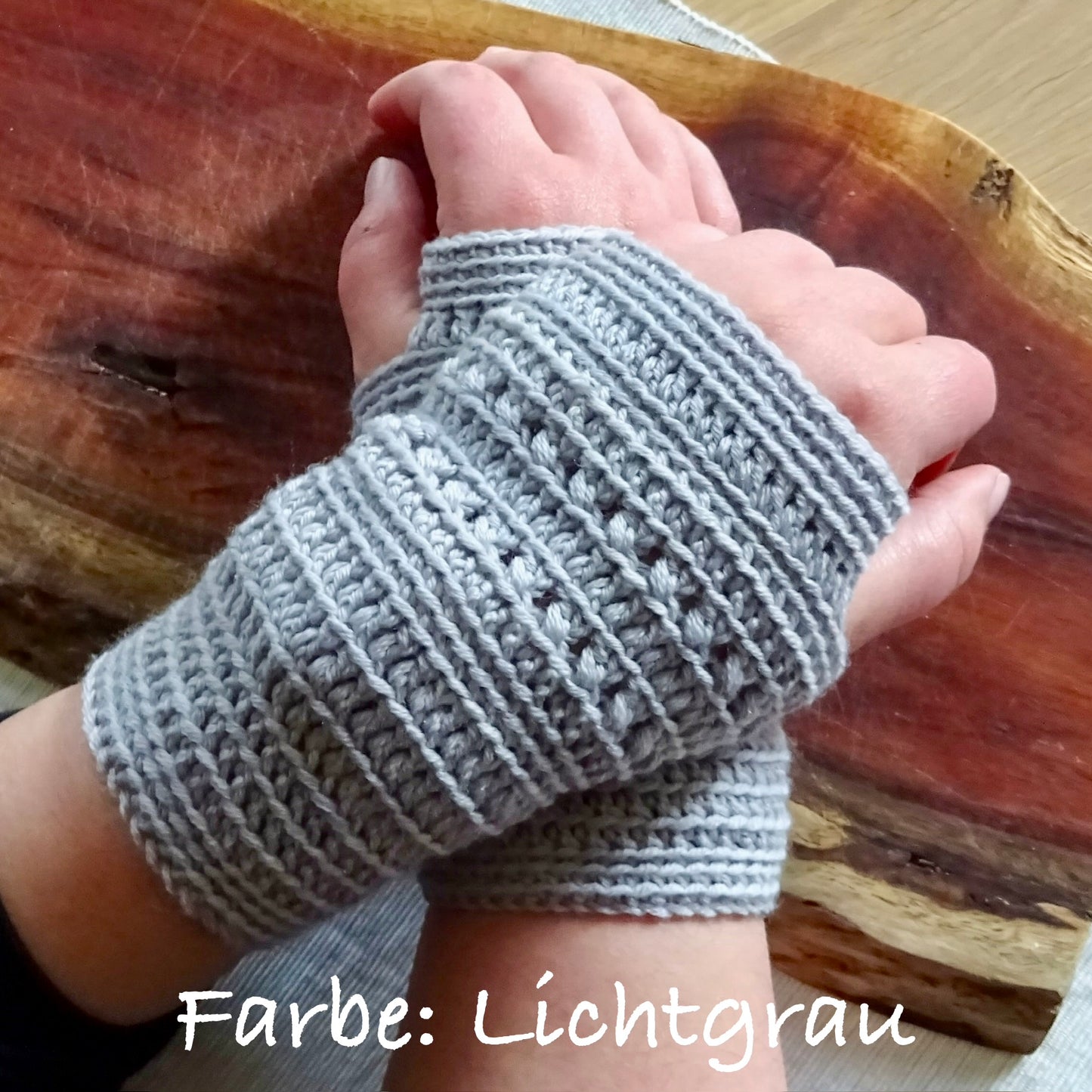 Pulswärmer "Sweet Stripes" aus Merinowolle, verschiedene Farben